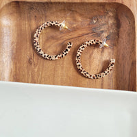 Camy Hoops - Brown Dot // Jewelry, Earrings, Fall