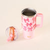 Blushing Bows 20oz Lifestyle Flip Straw Tumbler - the Darling Effect
