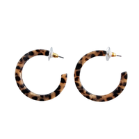 Camy Hoops - Cheetah // Jewelry, Earrings, Fall