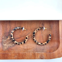 Camy Hoops - Cheetah // Jewelry, Earrings, Fall