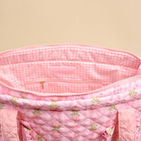 The Darling Effect The Everyday Quilted Tote Bag–Oh So Fancy Pink