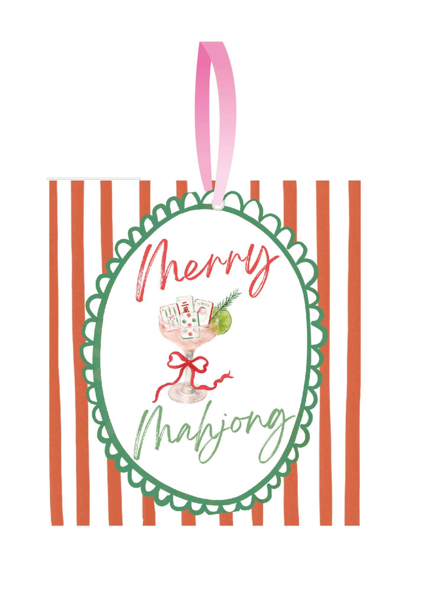 Aspen Lane Mahjong Christmas Petite Ornament