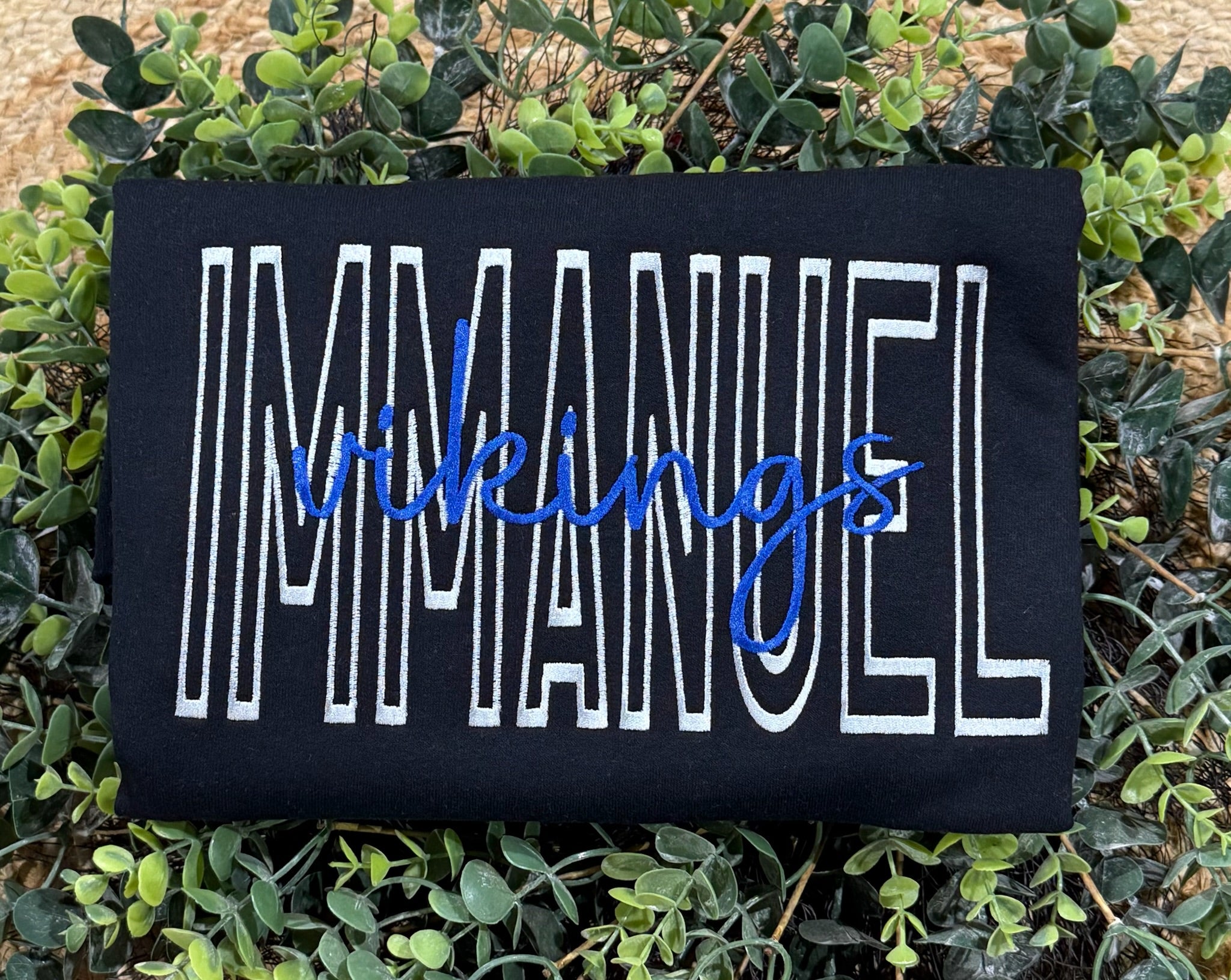 Custom Monotone School Spirit Embroidered Sweatshirt