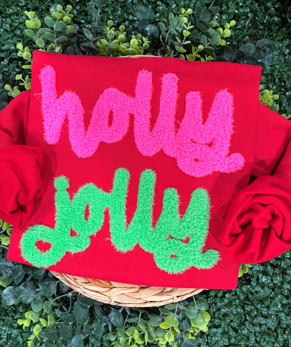 Holly Jolly Fuzz Hanes Sweatshirt