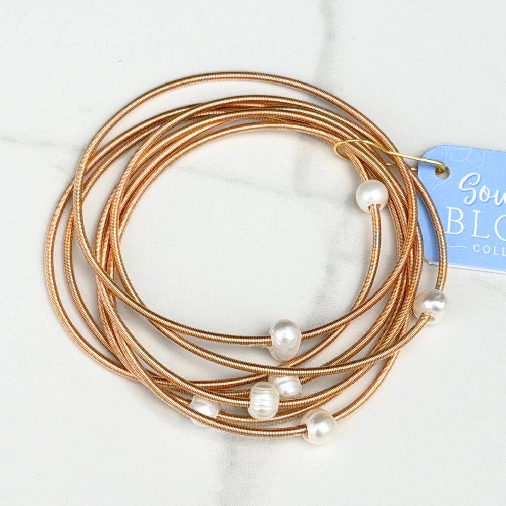 Layered Pearl Luxe Stack | 6-Piece Bracelet Set