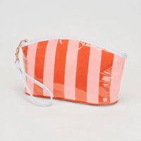 Sensibling Corp. - Striped Cosmetic Wristlet Pouch Bag