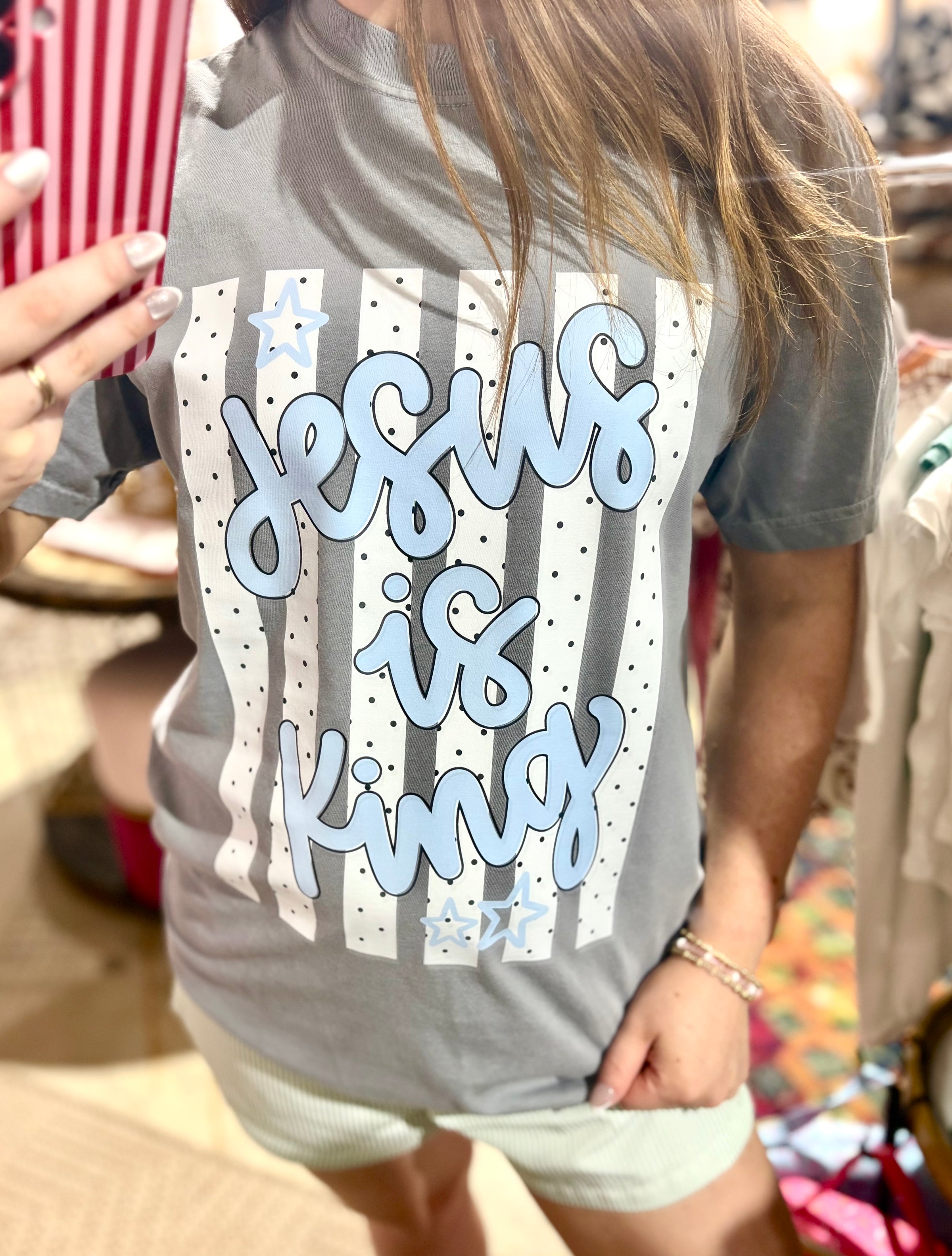 Jesus Is King Comfort Color Tee
