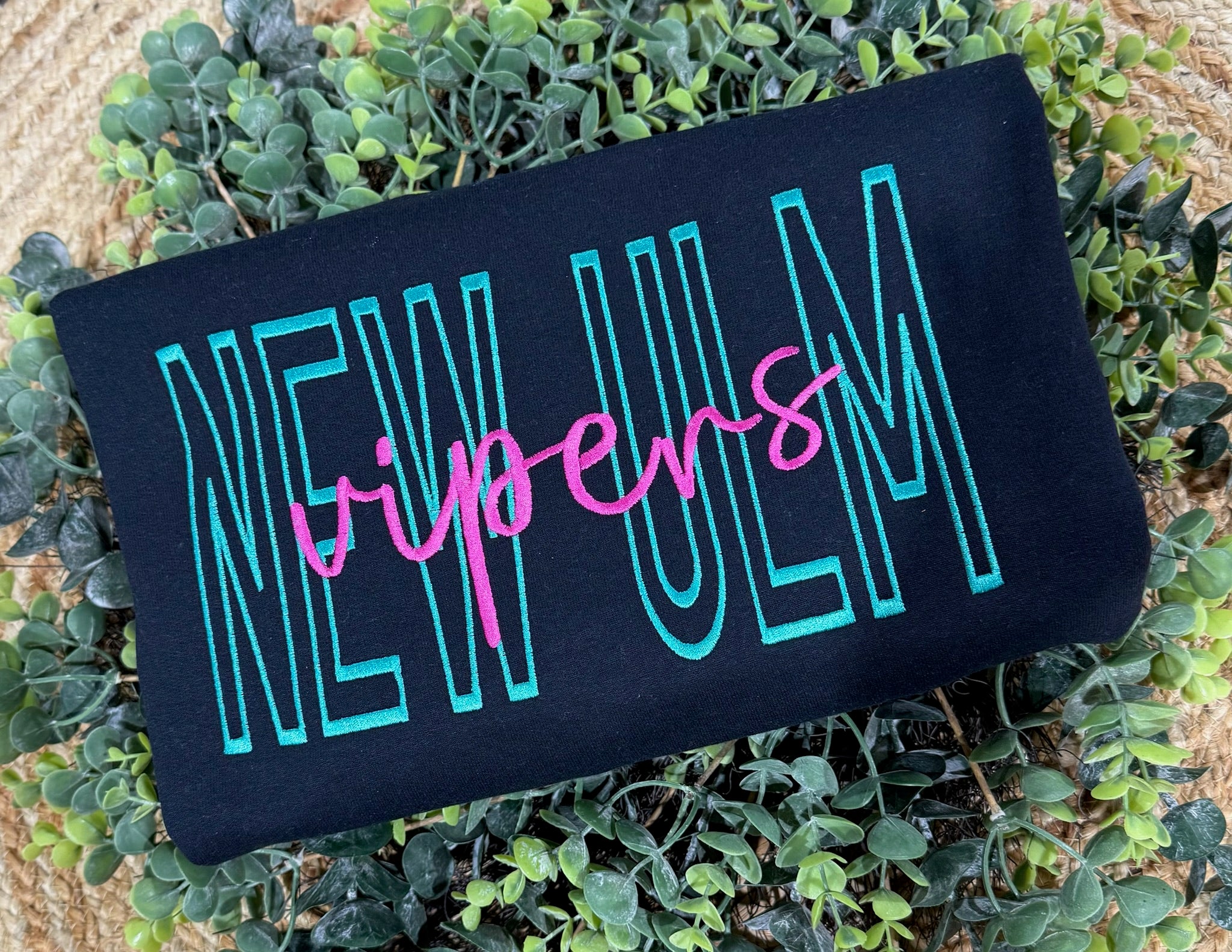 Custom Monotone School Spirit Embroidered Sweatshirt