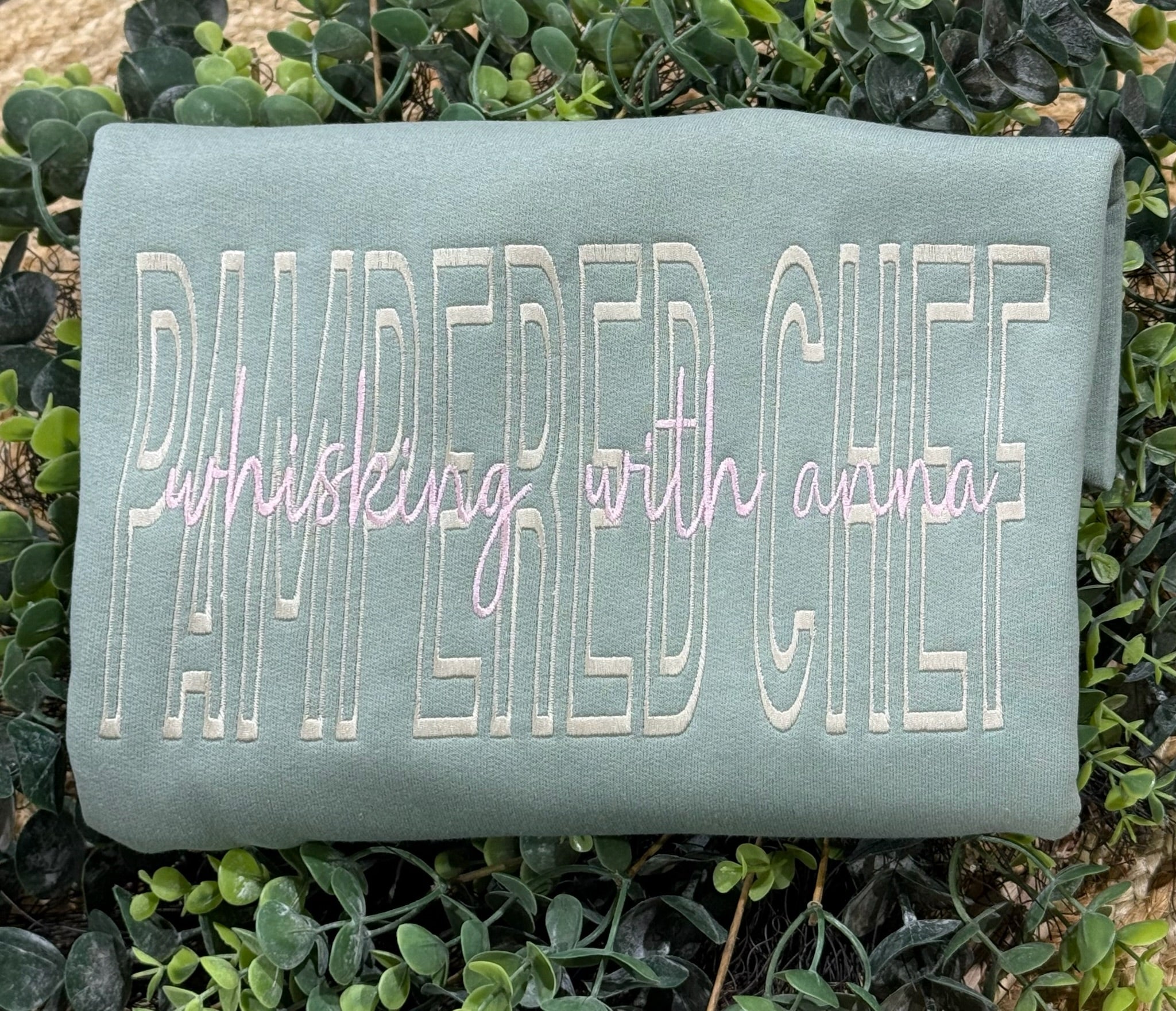 Custom Monotone School Spirit Embroidered Sweatshirt