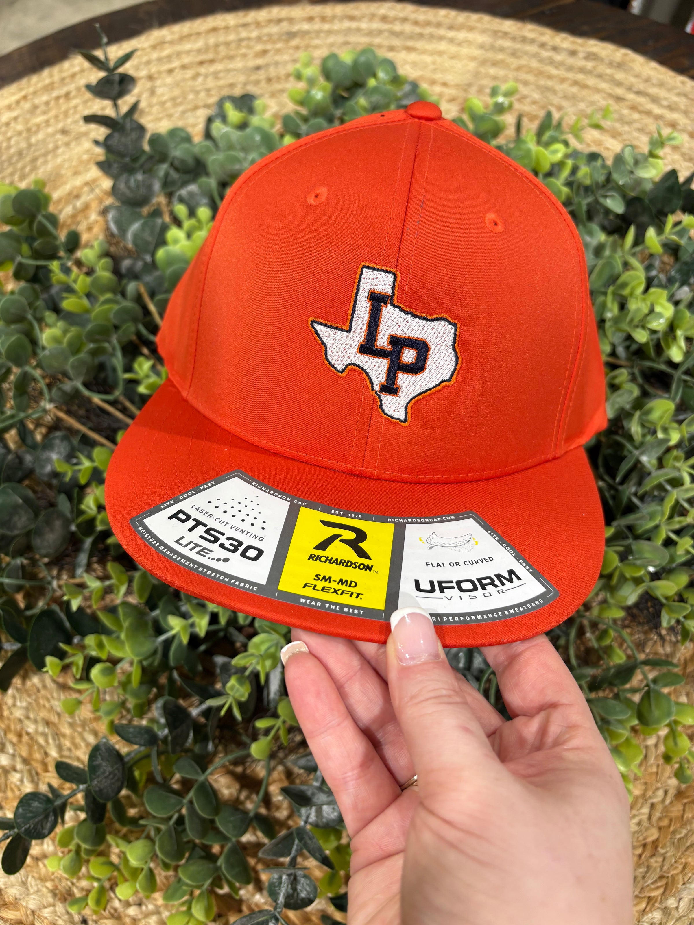 Lady Patriots Solid Orange Fitted Richardson PTS30
