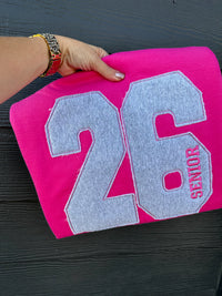 Custom Applique Number Sweatshirt – Personalized with Name | Custom Team Spirit Crewneck