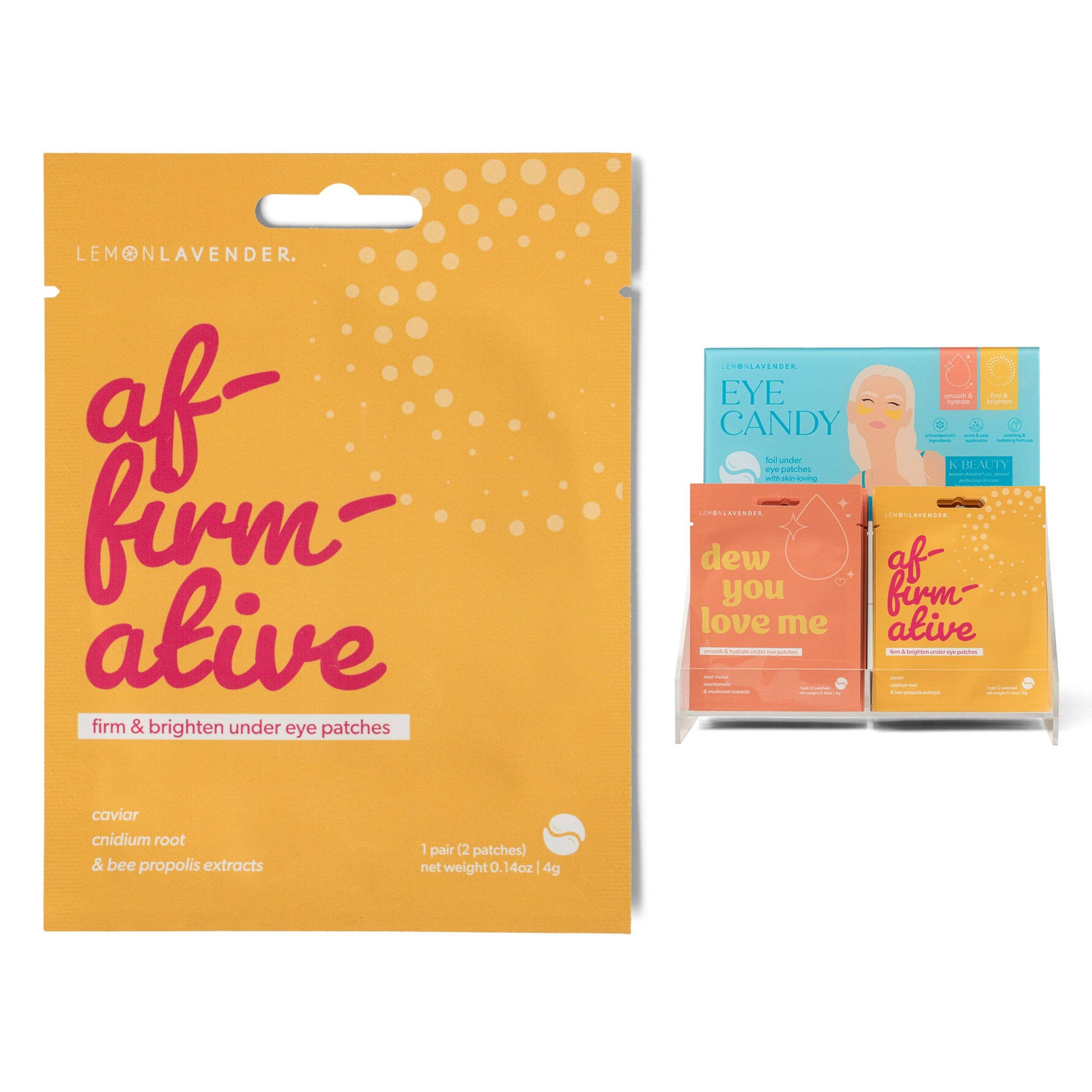 DM Merchandising - Lemon Lavender Eye Candy Foil Under Eye Patches Assortment
