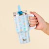Blue Oh So Fancy 20oz Lifestyle Flip Straw Tumbler