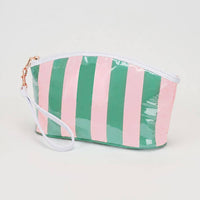 Sensibling Corp. - Striped Cosmetic Wristlet Pouch Bag