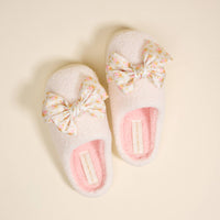 The Darling Effect Betty Bow Fuzzy Slippers