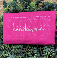 Custom Monotone School Spirit Embroidered Sweatshirt