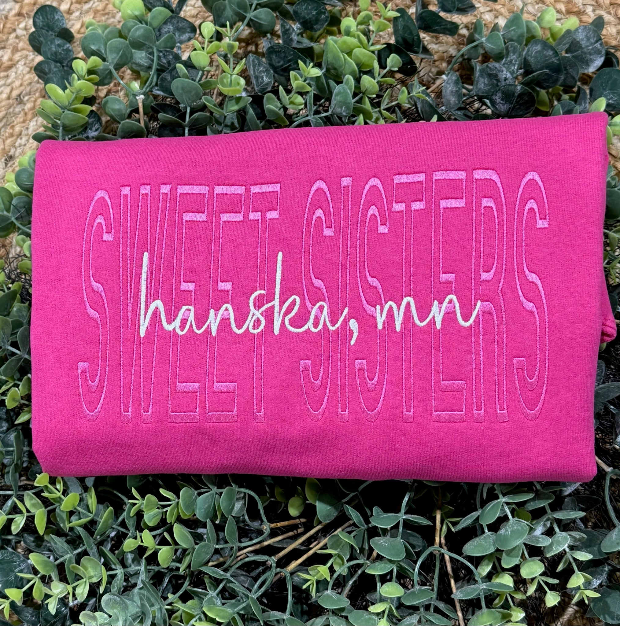 Custom Monotone School Spirit Embroidered Sweatshirt