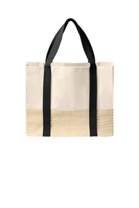 Monogrammed Straw Bottom Tote - Multiple Colors!!