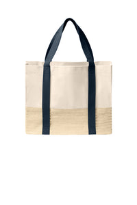 Monogrammed Straw Bottom Tote - Multiple Colors!!