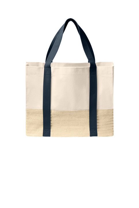 Monogrammed Straw Bottom Tote - Multiple Colors!!