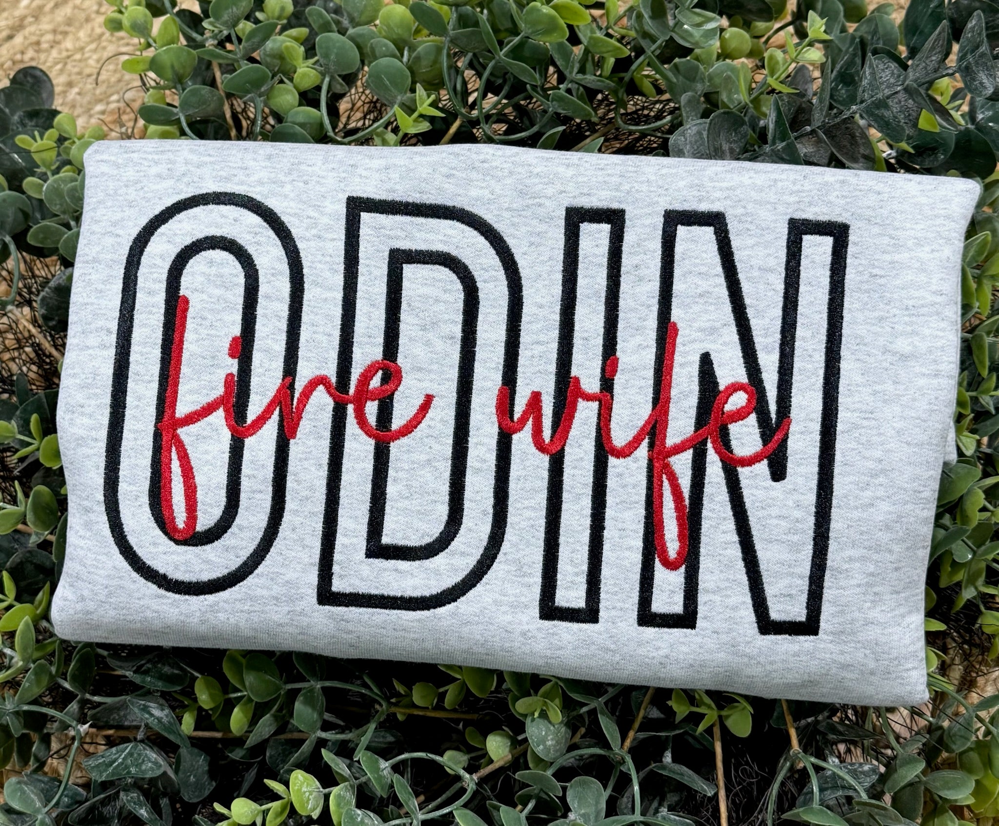 Custom Monotone School Spirit Embroidered Sweatshirt