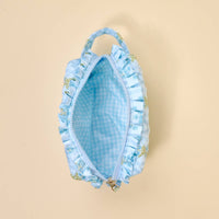 The Darling Effect Essentials Quilted Cosmetic Pouch–Oh So Fancy Blue