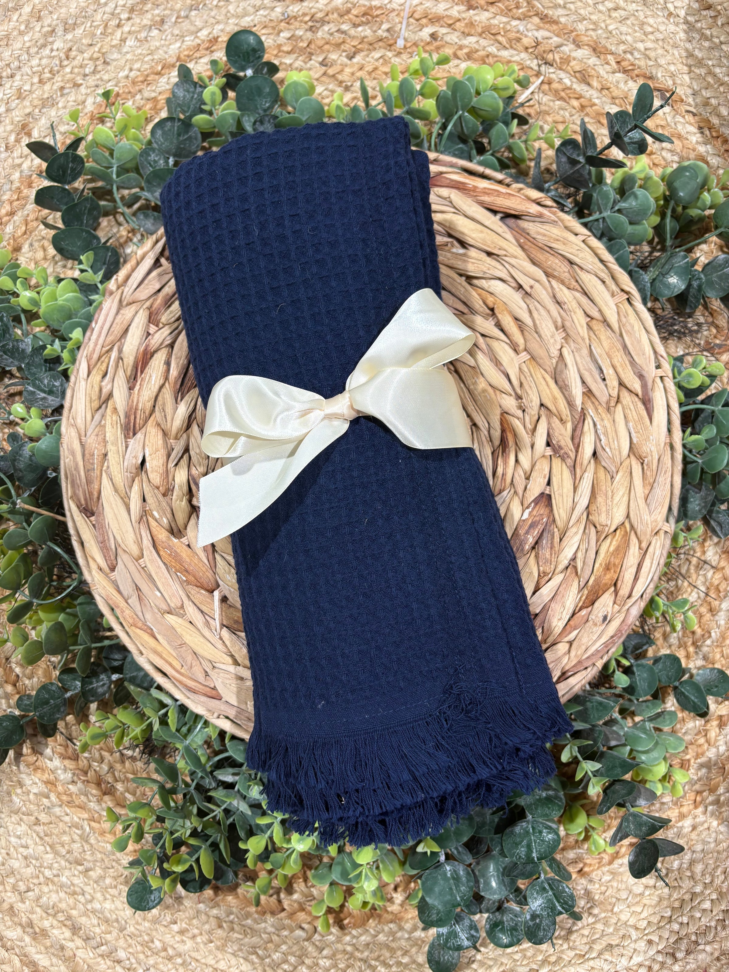 Monogram Me Waffle Throw - Multiple Colors