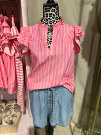 Double Zero Flowy Denim Tie Shorts