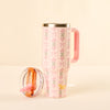 Pink Oh So Fancy 40oz Lifestyle Flip Straw Tumbler