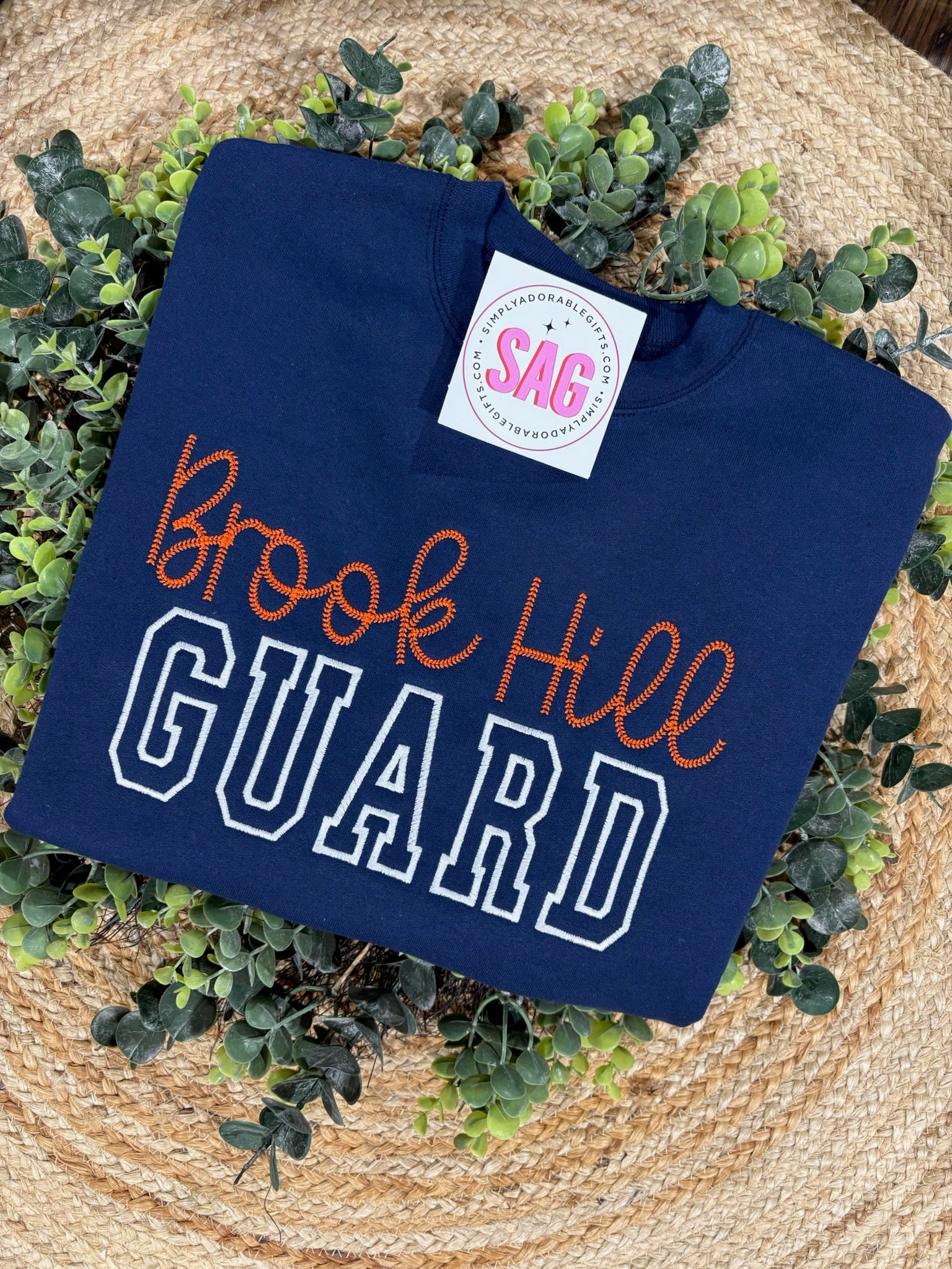 Brook Hill Guard Varsity Baseball Stitch Embroidered Sweatshirt