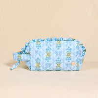 The Darling Effect Essentials Quilted Cosmetic Pouch–Oh So Fancy Blue