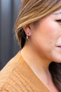Cam Mini Hoops - Cheetah // Jewelry, Earrings, Fall