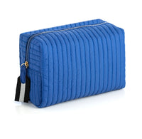 Shiraleah Blue Ezra Cosmetic Pouch - Large