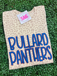 Bullard Panthers Raised Glitter Leopard Tee