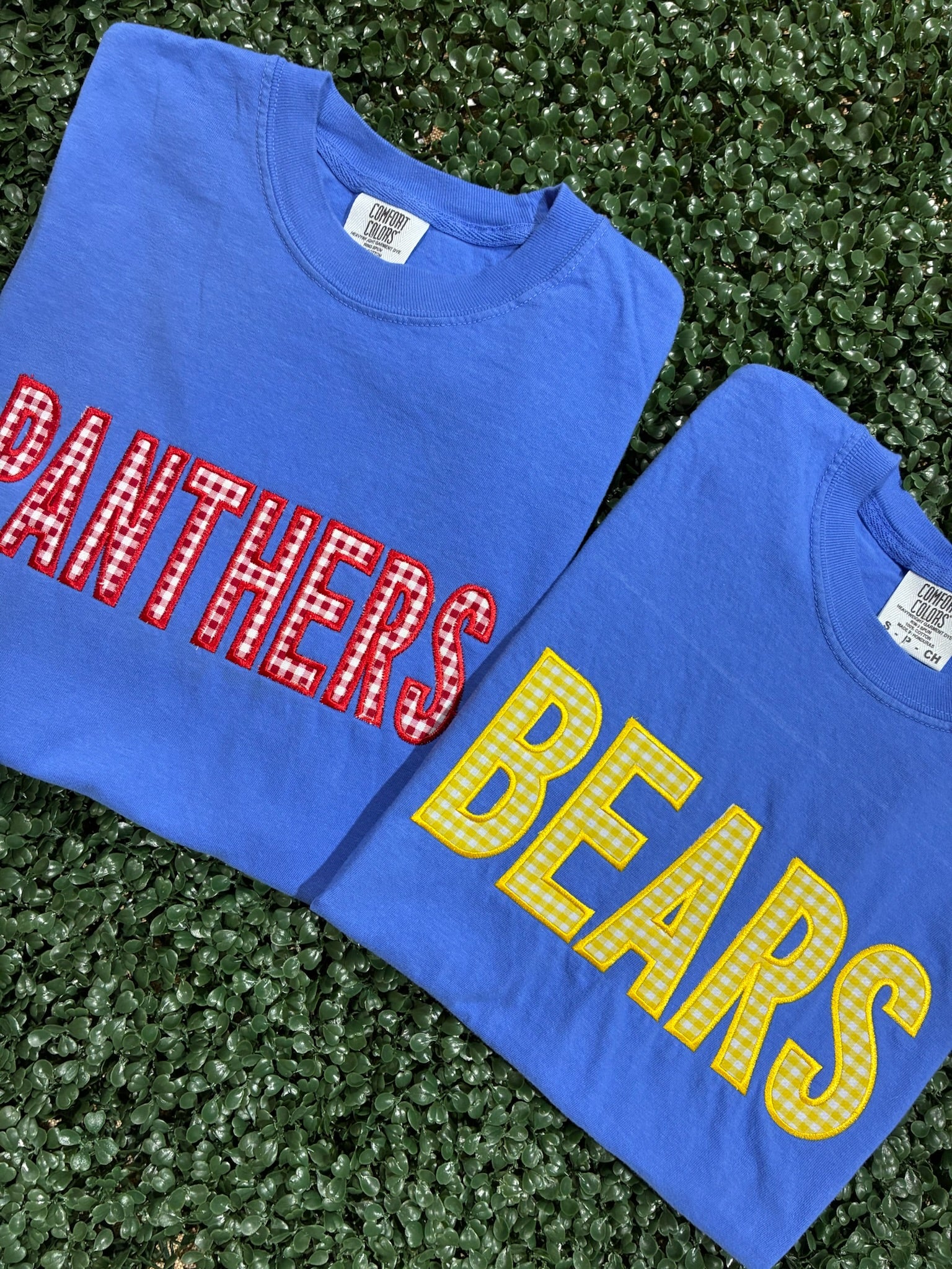 CUSTOM Gingham Applique Shirt