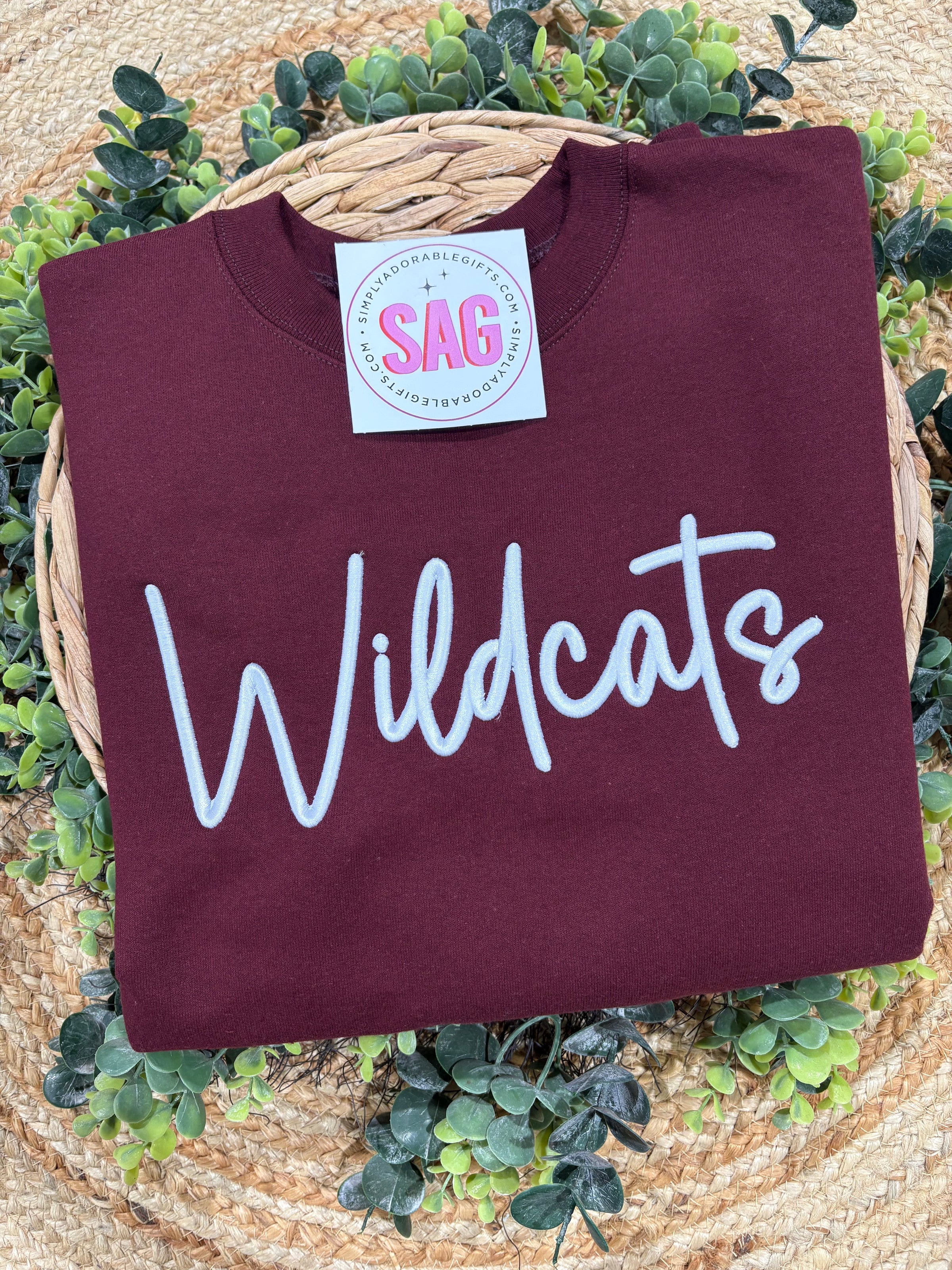 Wildcats Puff Embroidered Sweatshirt