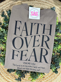 Faith Over Fear Front & Back Tee
