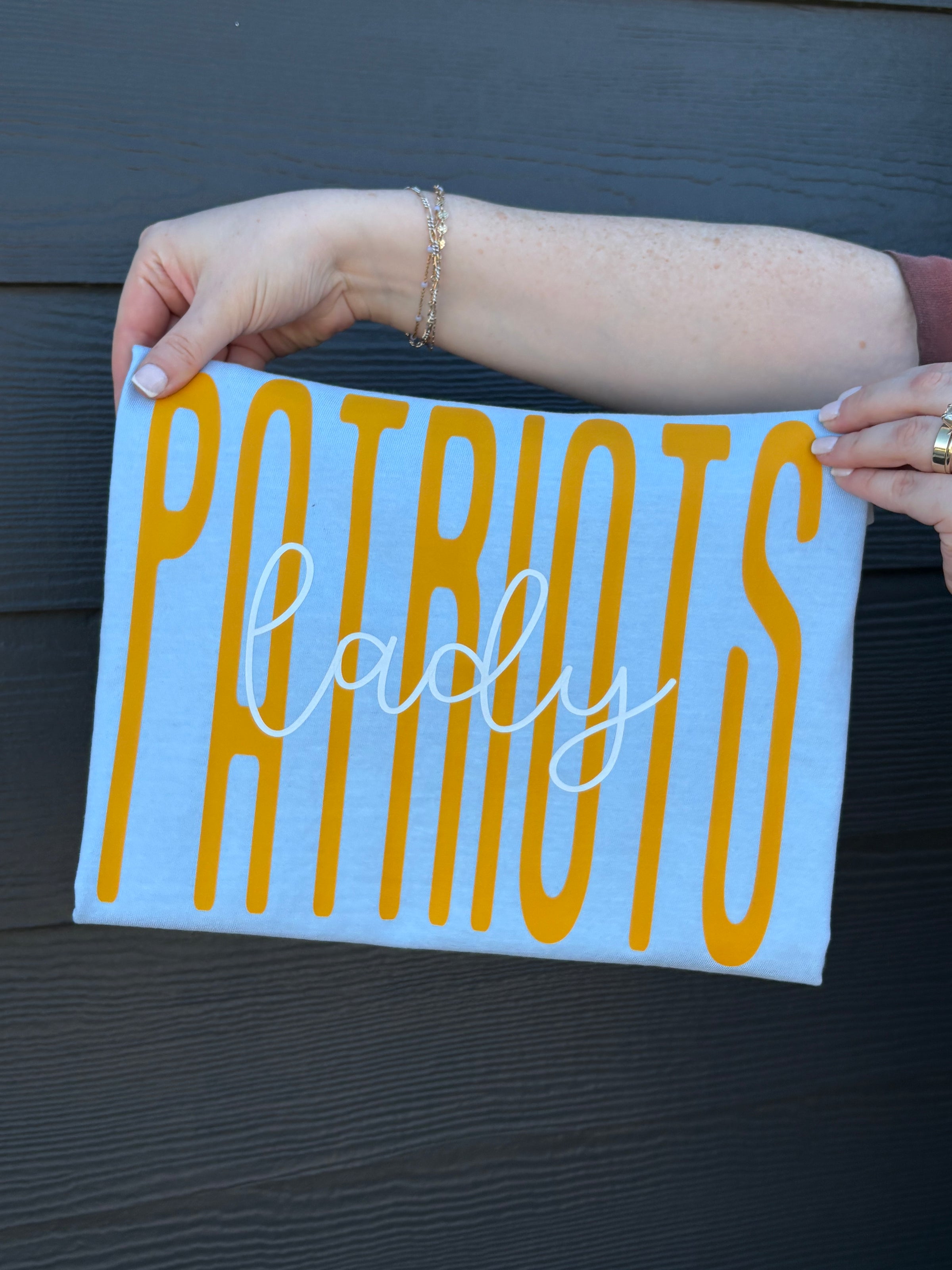 CUSTOM Script Over Block Shirt