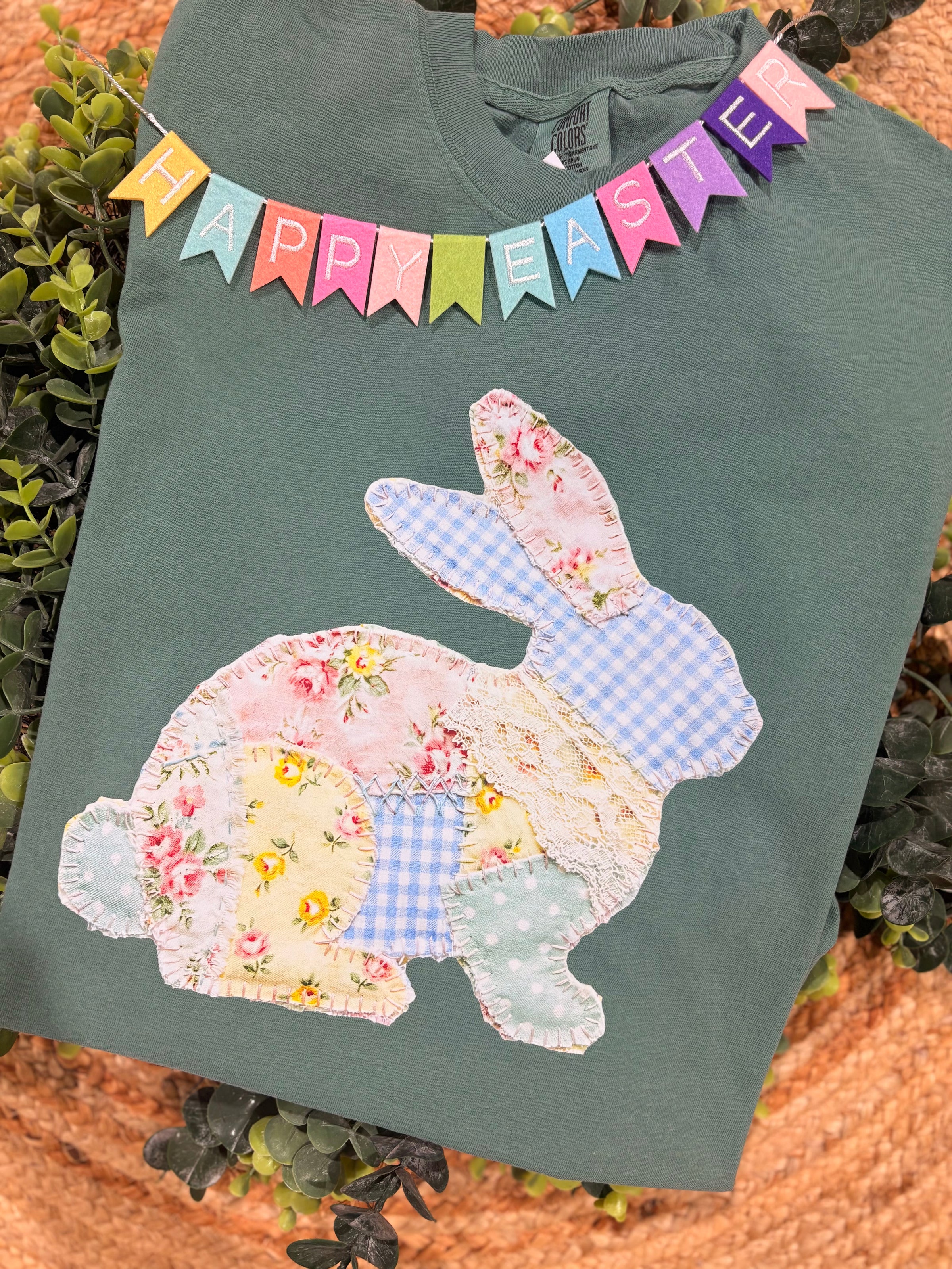 Patchwork Bunny Printed Shirt
