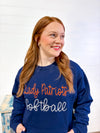 Lady Patriots Softball Stitched Sweatshirt