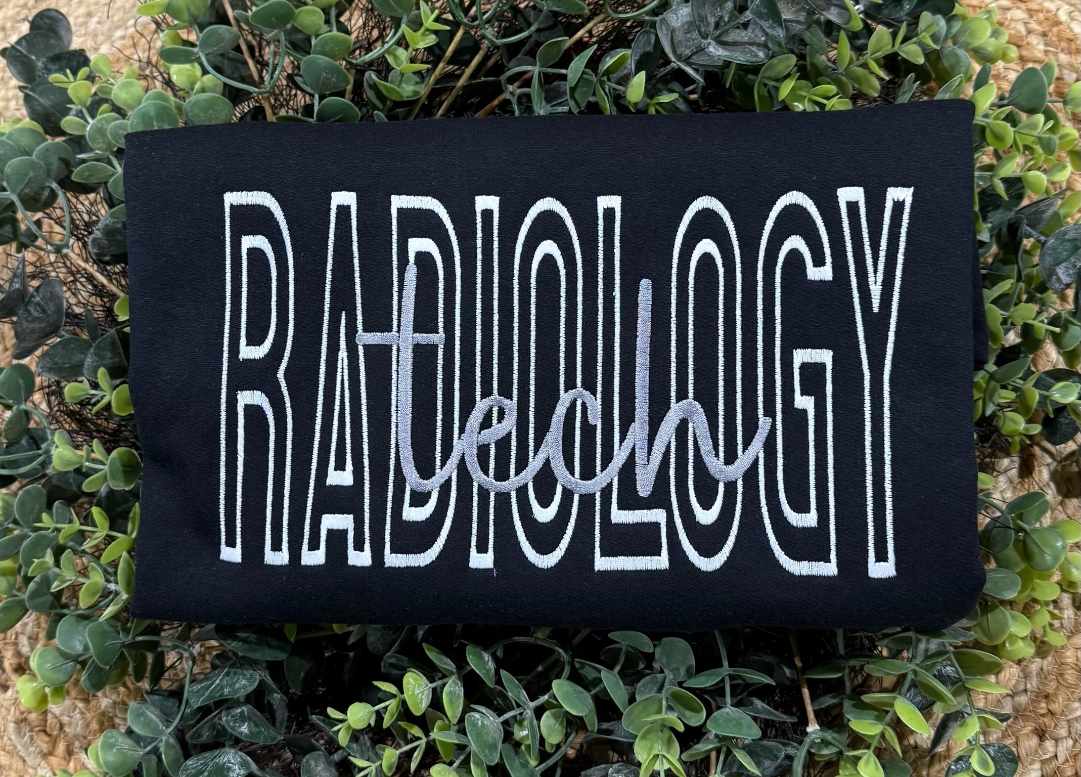 Custom Monotone School Spirit Embroidered Sweatshirt