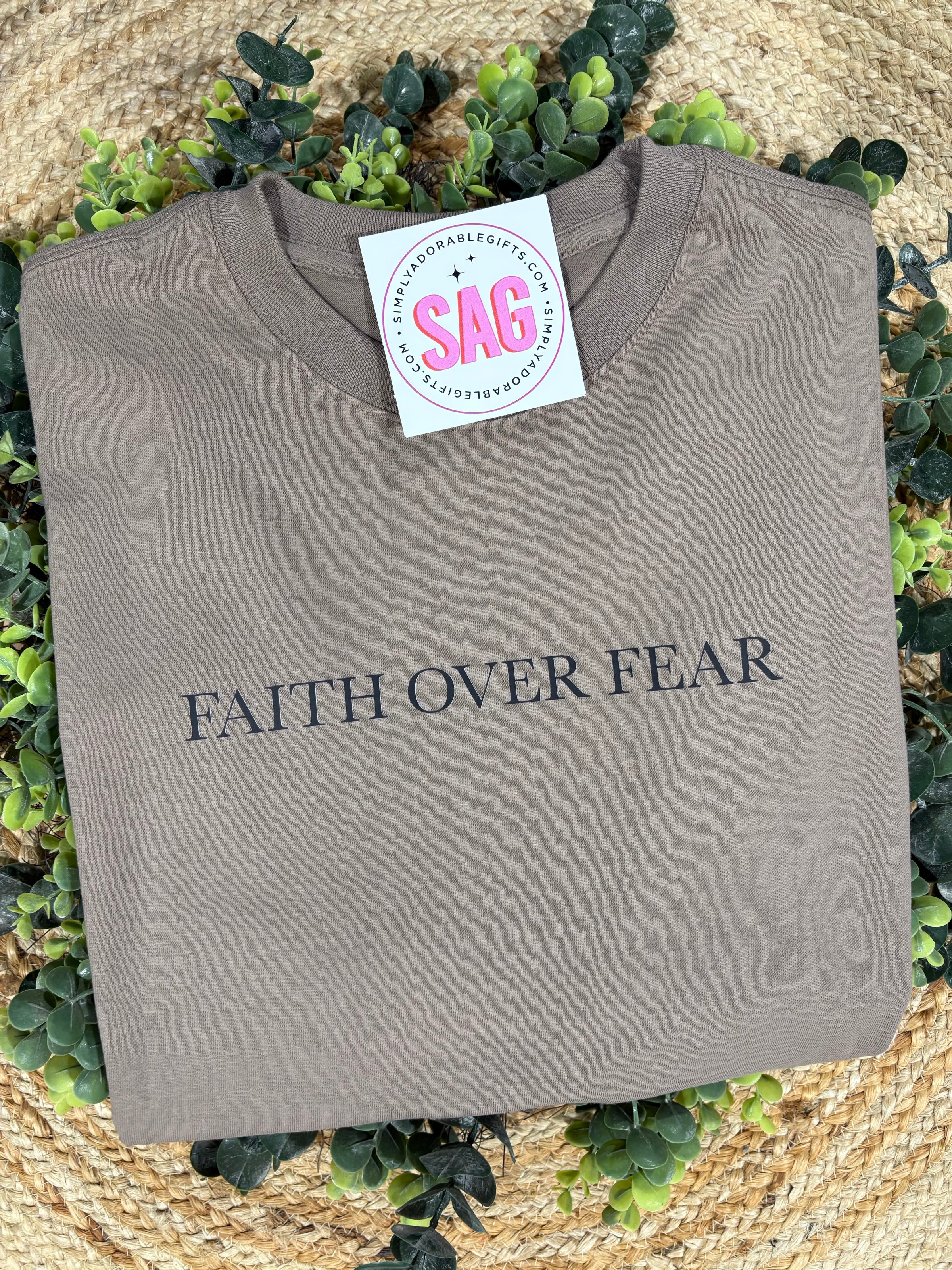 Faith Over Fear Front & Back Tee