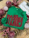 Merry Sequin Raggy Sweatshirt