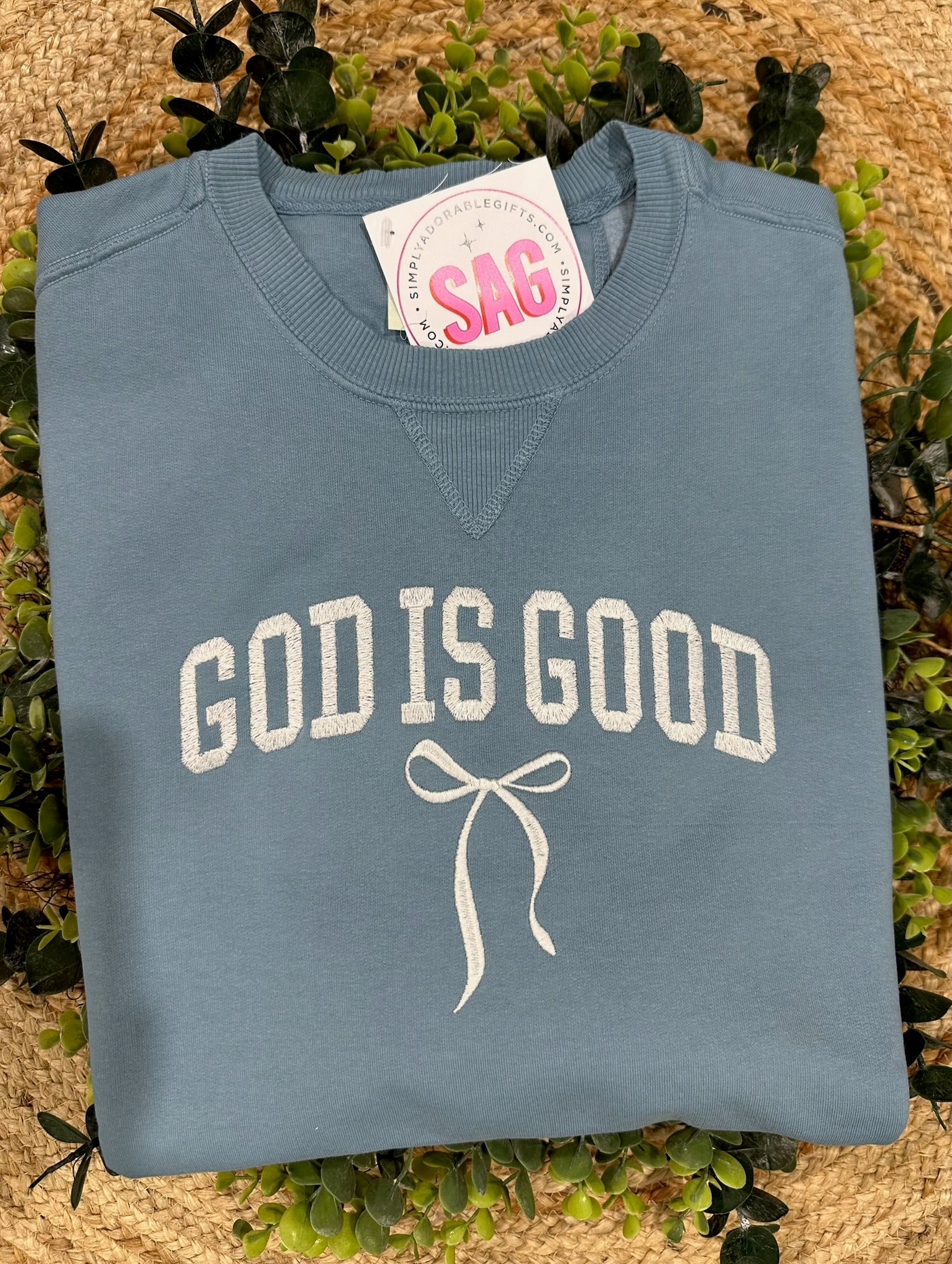 Good Is Good Embroidered Comfort Wash Sweatshirt