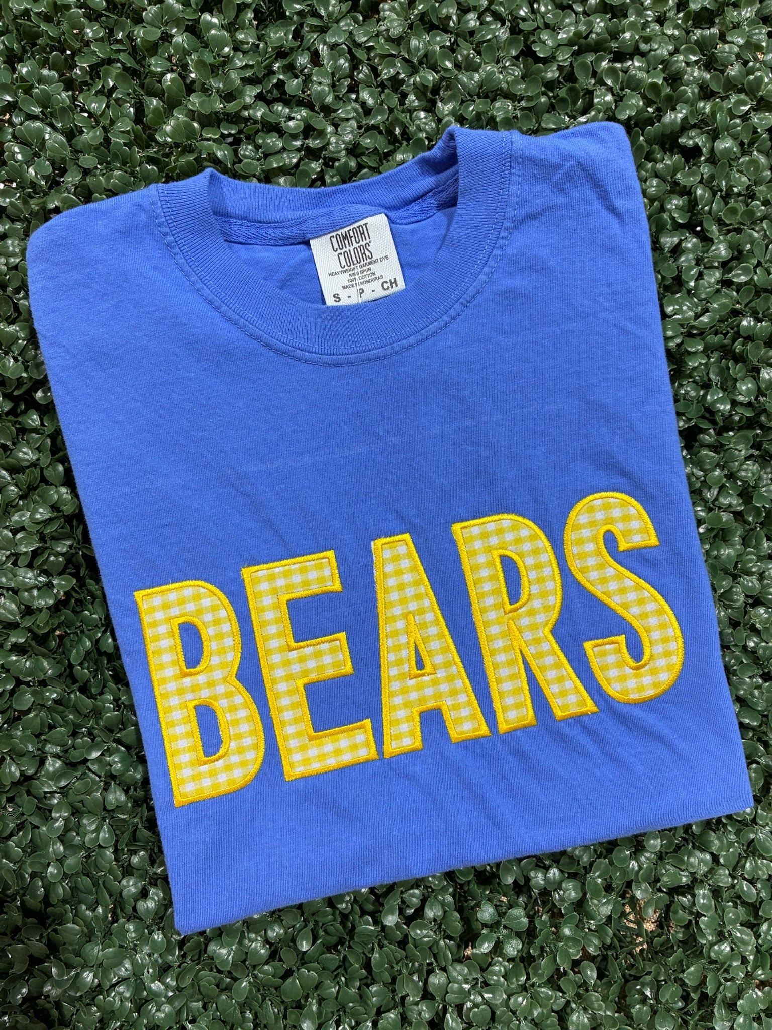 CUSTOM Gingham Applique Shirt