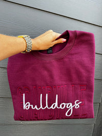 Custom Monotone School Spirit Embroidered Sweatshirt