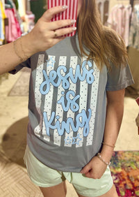 Jesus Is King Comfort Color Tee