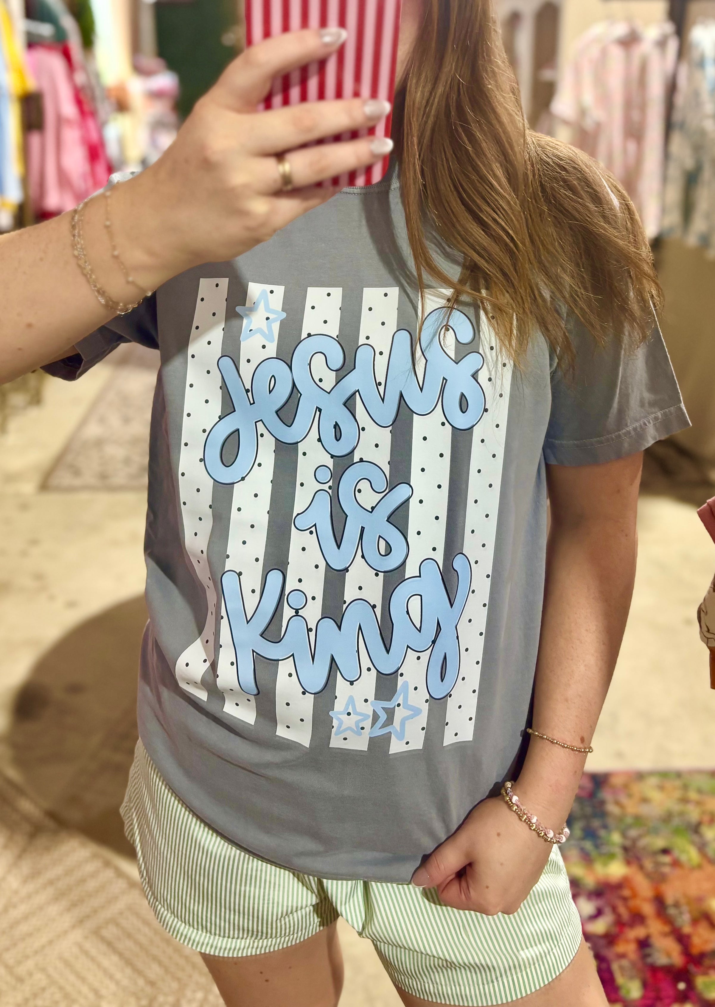 Jesus Is King Comfort Color Tee