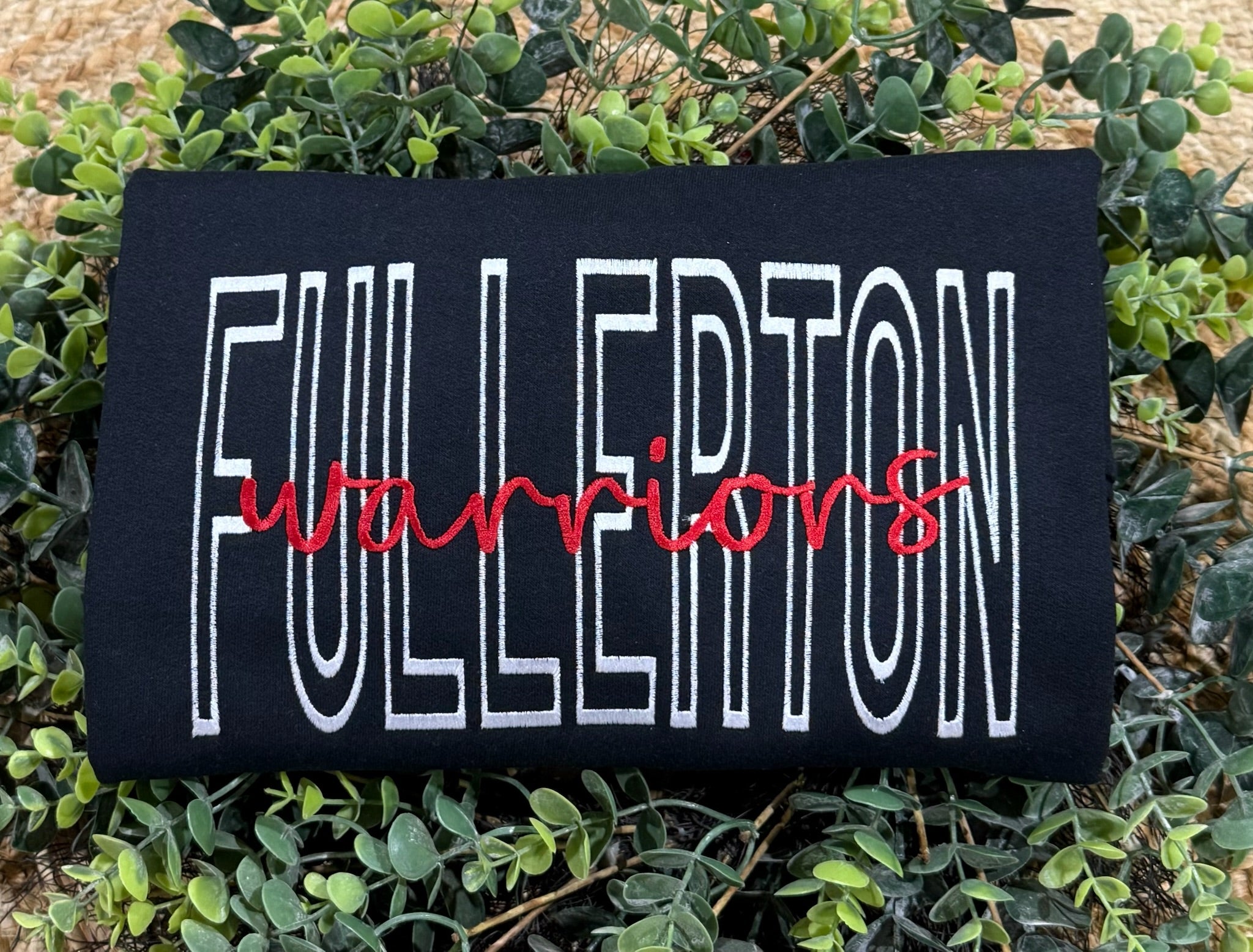 Custom Monotone School Spirit Embroidered Sweatshirt