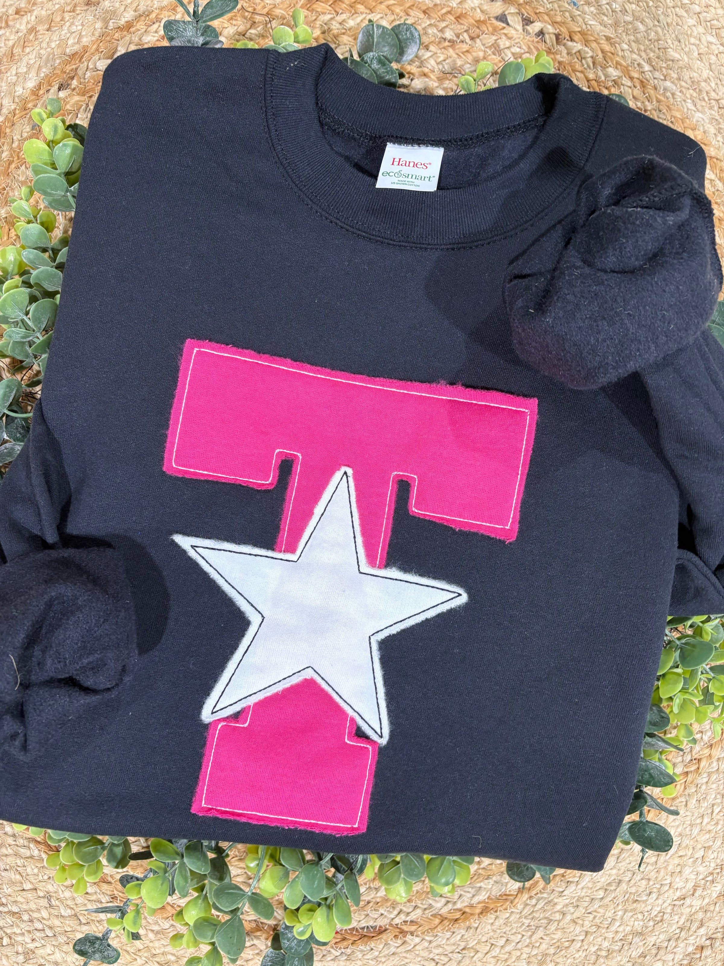 Spirit Of Tyler T Raw Edge Applique Sweatshirt